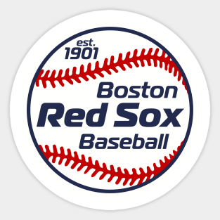 Red Sox 80s Retro Ball Sticker